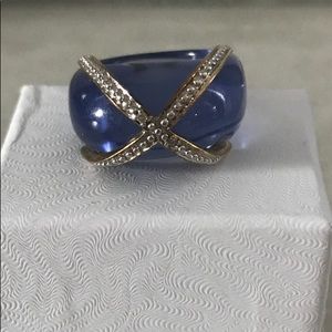 Purple Lucite Ring size 6